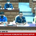 Suasana Rapat Dengar Pendapat Umum antara Komisi V DPR RI bersama Komunitas Edan Sepur Indonesia, di Jakarta, Senin (14/11/2022). (ANTARA/Adimas Raditya)-1668414659