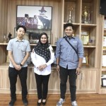 Bupati Luwu Utara Indah Putri Indriani saat menerima kunjungan pihak Komatsu Indonesia.ANTARA/HO-Pemkab Lutra.-1674200365