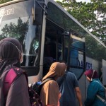 Ilustrasi masyarakat Bali saat menaiki bus AKAP di Denpasar. ANTARA/Ni Putu Putri Muliantari-1673180370