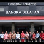 Kepala Kanwil Kemenkumham Babel Harun Sulianto saat berkunjung di Pemkab Bangka Selatan. ANTARA/Humas Kemenkumham Babel.-1672997845