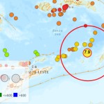 Peta data historis gempa bumi di wilayah Maluku. (ANTARA/HO-BMKG)-1673323272