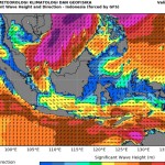 Peta prakiraan tinggi gelombang yang dilaporkan BMKG, Senin (27/2/2023). (ANTARA/HO-BMKG)-1677465826