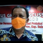 Sekretaris Satgas Penanganan COVID-19 Kepulauan Babel Mikron Antariksa (Aprionis/ANTARA)-1676603733