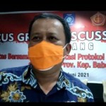 Sekretaris Satgas Penanganan COVID-19 Kepulauan Babel Mikron Antariksa (Aprionis/ANTARA)-1678076616