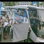 Ilustrasi mudik gratis (ANTARA/Novrian Arbi/dok)-1680675902