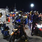 Pemudik sepeda motor pada Lebaran 2023 di Lampung. ANTARA/Ruth Intan Sozometa Kanafi.-1682410580