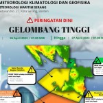 Sebagian wilayah Banten berawan hujan sedang dan ringan sepanjang. (ANTARA/HO-BMKG)-1682663289