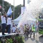 Suasana pelepasan peserta mudik gratis Pertamina 2023. ANTARA/HO-Pertamina-1681890303