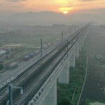 Jalur Kereta Api Cepat Jakarta Bandung (KCJB). ANTARA/HO-KCIC-1684135044
