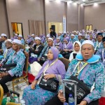 Jamaah calon haji yang akan berangkat di asrama haji Surabaya. ANTARA/HO Kanwilkumham Jatim-1684915738