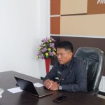 Kepala BPS Provinsi Kaltara Mas'ud Rifai menyampaikan rilis data statistik. ANTARA/Muh. Arfan-1683103419