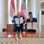 Penandatanganan kerja sama Jaminan Produk Halal (JPH) antara Pemerintah Indonesia dengan Iran. (ANTARA/HO-Kemenag)-1684841330
