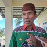 Penjabat Gubernur Kepulauan Bangka Belitung  Suganda Pandapotan Pasaribu usai Rakor Bunda PAUD se-Provinsi Babel (Aprionis)-1683878265