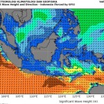 Peta potensi gelombang tinggi yang dirilis BMKG, Selasa (9/5/2023). (ANTARA/HO-BMKG)-1683616432