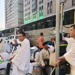 Jamaaah calon haji Embarkasi Batam bersiap menuju Mekkah dari Madinah (ANTARA/HO-PPIH Embarkasi Batam)-1685959866