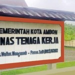 Kantor Dinas Tenaga Kerja (Disnaker) Kota Ambon. ANTARA/Penina F. Mayaut-1687244215