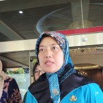 Wakil Gubernur (Wagub) Lampung Chusnunia Chalim saat memberi keterangan. ANTARA/Ruth Intan Sozometa Kanafi.-1686301679