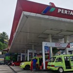 Aktivitas di Stasiun Pengisian Bahan Bakar Umum (SPBU) di Kota Ambon. ANTARA/ Penina F Mayaut.-1690274483