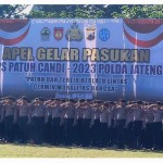 Apel pasukan Operasi Patuh Candi 2023 di Mapolda Jateng, Senin. (ANTARA/ I.C.Senjaya)-1688974682