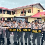 Personel Satuan Samapta Polres Tarakan, Kalimantan Utara terus melaksanakan latihan dalmas. ANTARA/HO-Humas Polres Tarakan.-1690267658