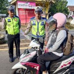Polisi sedang melaksanakan giat Operasi Patuh Krakatau 2023. (ANTARA/HO)-1690194282