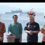 Presiden Joko Widodo saat membuka Papua Street Carnival di Kota Jayapura Papua, Jumat (7/6). (ANTARA/HO- tangkapan layar)-1688714407