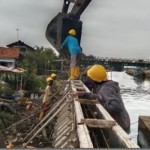 Proyek pembangunan pengendali banjir Sungai Loji dan Banger di Kota Pekalongan, Jawa Tengah. ANTARA/HO - Kementerian PUPR-1690279606