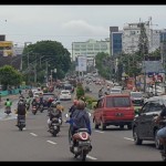 Suasana lalu lintas di Palembang (ANTARA/Yudi Abdullah)-1689326177