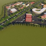 Desain Jalan Tol Ruas Rengat – Pekanbaru Seksi Lingkar Pekanbaru (Junction Pekanbaru – Bypass Pekanbaru). ANTARA/HO - Hutama Karya-1692593018
