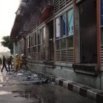 Kondisi Halte TransJakarta Tendean, Jakarta Selatan, setelah terbakar di Jakarta, Senin (14/8/2023). ANTARA/ HO-Gulkarmat Jakarta Selatan-1692082624