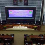 Situasi rapat paripurna pengumuman masa akhir jabatan Bupati dan Wakil Bupati Tangerang di Gedung DPRD Kabupaten Tangerang. (Azmi)-1693215688