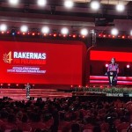 Presiden Jokowi memberikan sambutan pada Pembukaan Rakernas IV PDIP di Jakarta, Jumat (29/9/2023). ANTARA/Mentari Dwi Gayati-1695982054
