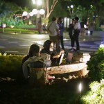 Suasana Taman Surya di Kota Surabaya, Provinsi Jawa Timur, Minggu (3/9/2023) malam. (ANTARA/HO-Diskominfo Surabaya)-1693802793