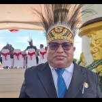 Kepala Badan Provinsi Papua Barat Thamrin Payapo saat diwawancara awak media di Manokwari. (ANTARA/Fransiskus Salu Weking)-1697771540