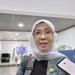 Kepala Dinas Kesehatan (Dinkes) DKI Jakarta Ani Ruspitawati di Balai Kota DKI, Jakarta Pusat, Senin (2/10/2023). (ANTARA/Siti Nurhaliza)-1698307655