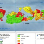 Peta kondisi kekeringan di NTB. (ANTARA/Akhyar Rosidi)-1697008279
