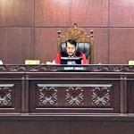Sidang pengucapan putusan/ketetapan di Gedung Mahkamah Konstitusi (MK) RI, Jakarta, Senin (16/10/2023). ANTARA/Fath Putra Mulya-1697441053