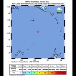 Peta pusat gempa magnitudo 5,3 pukul 16.14 WIB di wilayah Laut Banda, Maluku, Kamis (9/11/2023). (ANTARA/HO-BMKG)-1699530200
