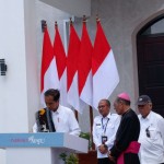 Presiden Joko Widodo meresmikan Gereja Kristus Raja Katedral Kupang, NTT, di Kupang, Rabu (6/12/2023). ANTARA/Fransiska Mariana Nuka.-1701835710