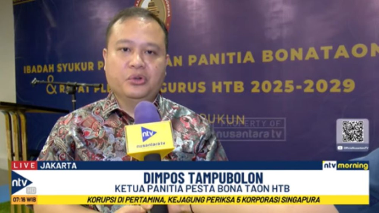 Ketua Pesta Bona Taon HTB Dimpos Tampubolon