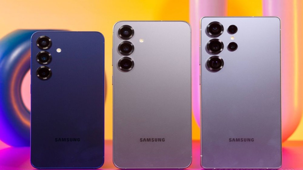Samsung Galaxy S25, S25+, dan S25 Ultra. (Foto: Istimewa via GSM Arena)