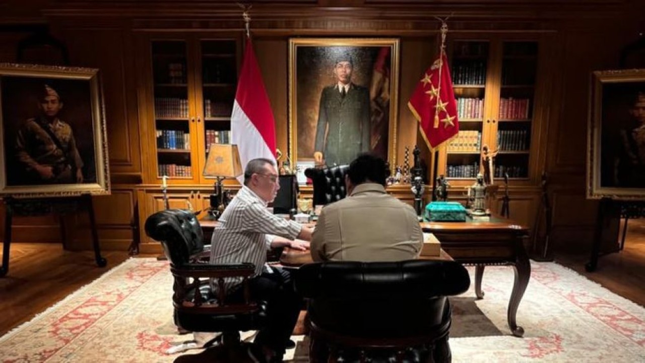 Presiden Prabowo Subianto kembali menggelar pertemuan empat mata dengan Wakil Ketua DPR RI Sufmi Dasco Ahmad (Foto: Instagram)