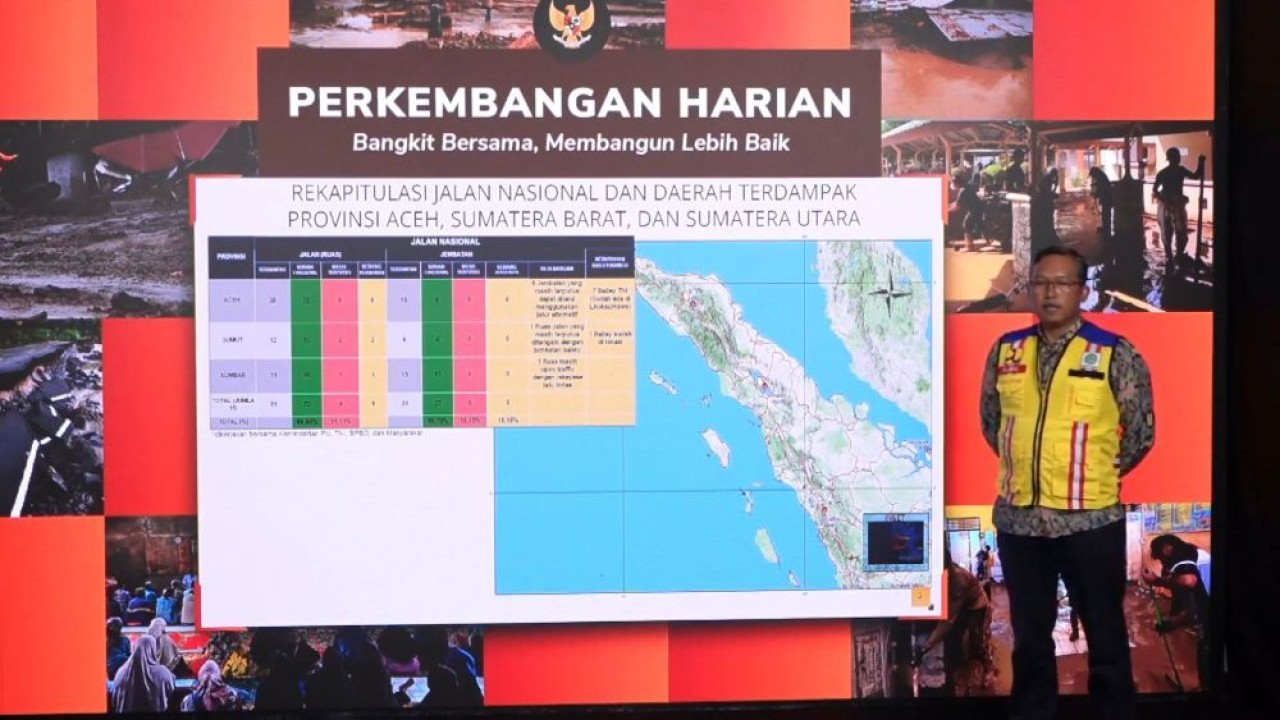 Kementerian PU menargetkan mayoritas ruas jalan nasional yang rusak akan kembali tersambung sepenuhnya pada akhir Desember 2025. (Foto: Istimewa)