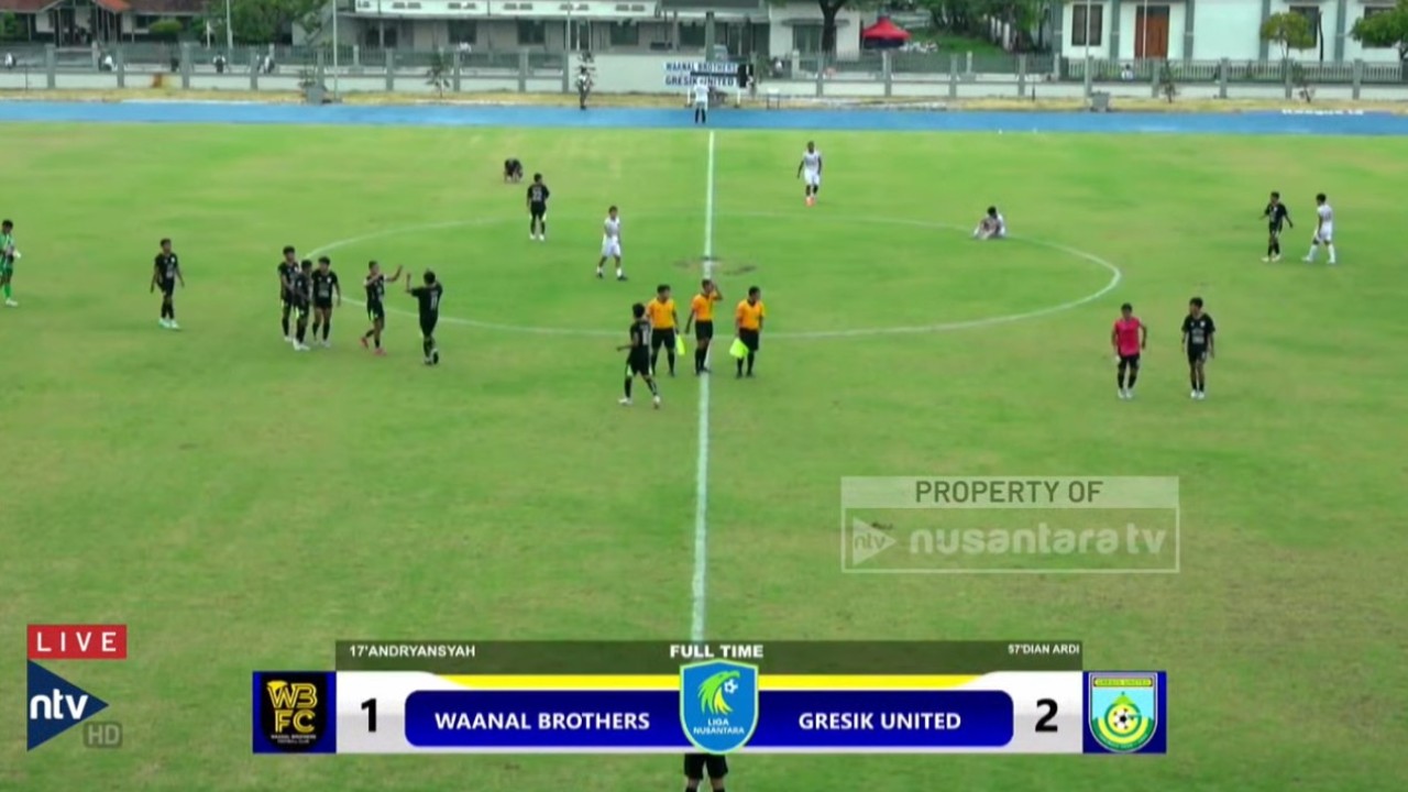 Gresik United sukses menumbangkan Waanal Brothers 2-1 di Liga Nusantara 2025/26.