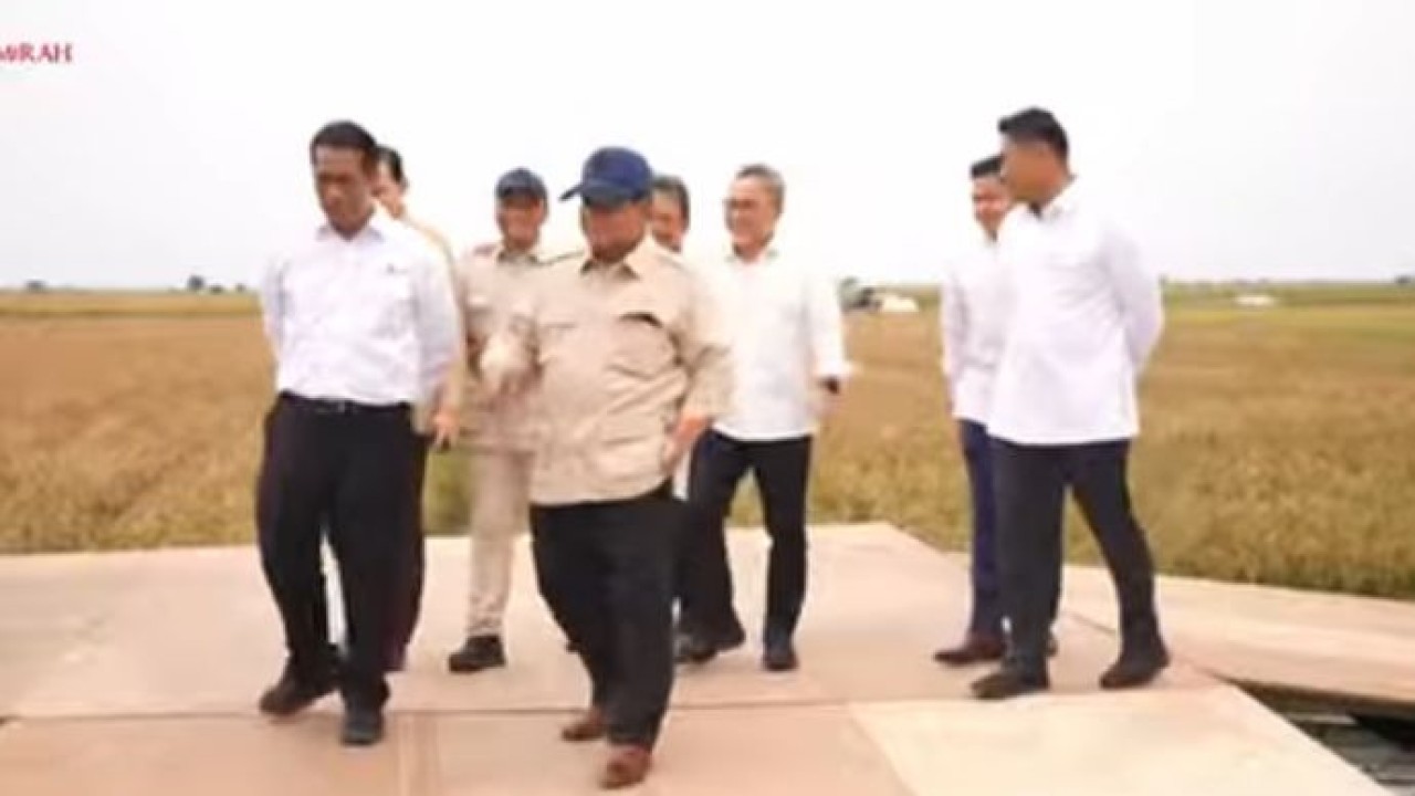 Prabowo Umumkan Indonesia capai swasembada beras di Karawang (Istimewa)