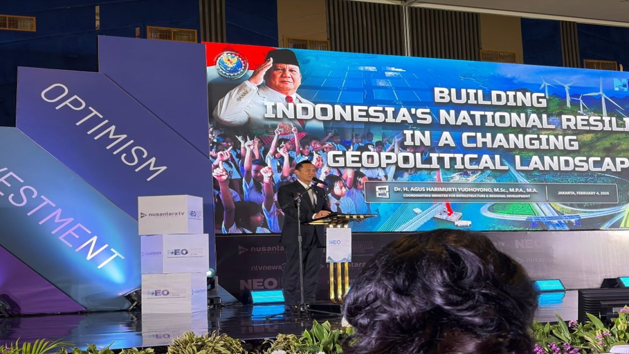 Menko Bidang Infrastruktur dan Pembangunan Kewilayahan Agus Harimurti Yudhoyono