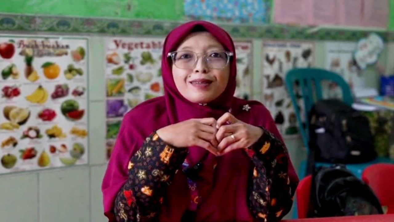Cita Restuningrum, Kepala PAUD Anak Hebat, Kartasura, Kabupaten Sukoharjo, Jawa Tengah. (Dok.Ntvnews.id)