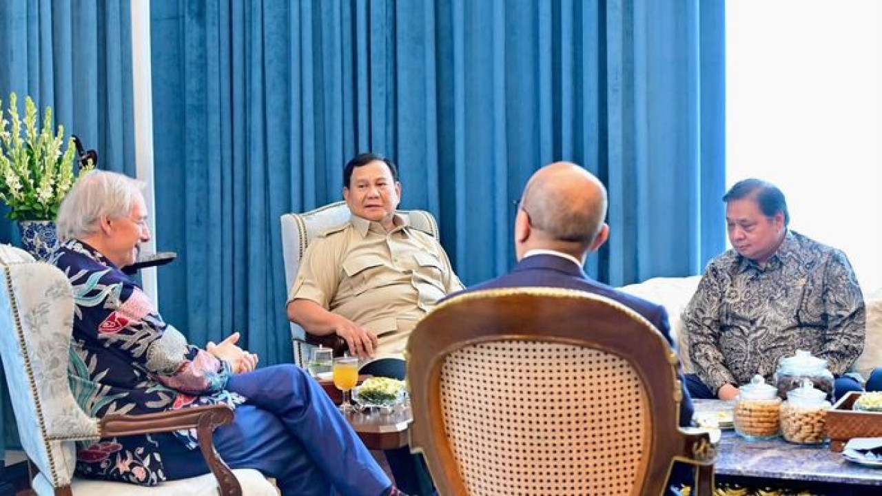 Prabowo Subianto dan Ray Dalio di Istana Kepresidenan (Istimewa)