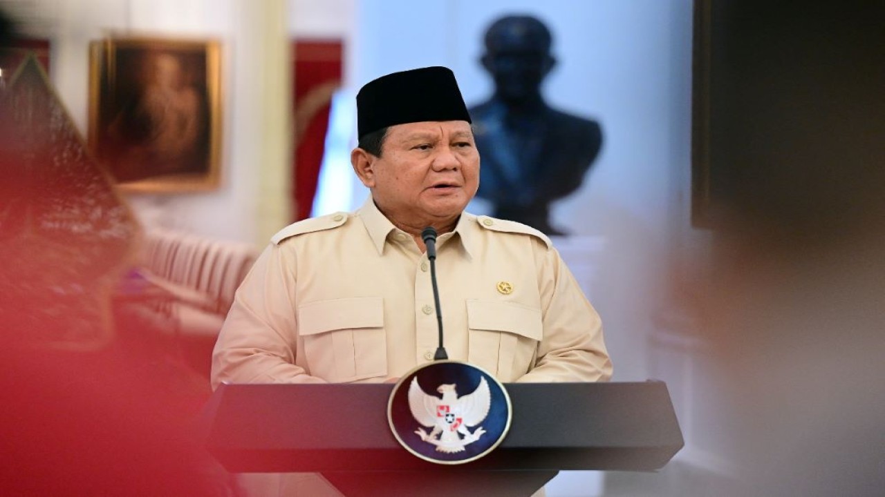 Presiden RI Prabowo Subianto. (ksp.go.id)