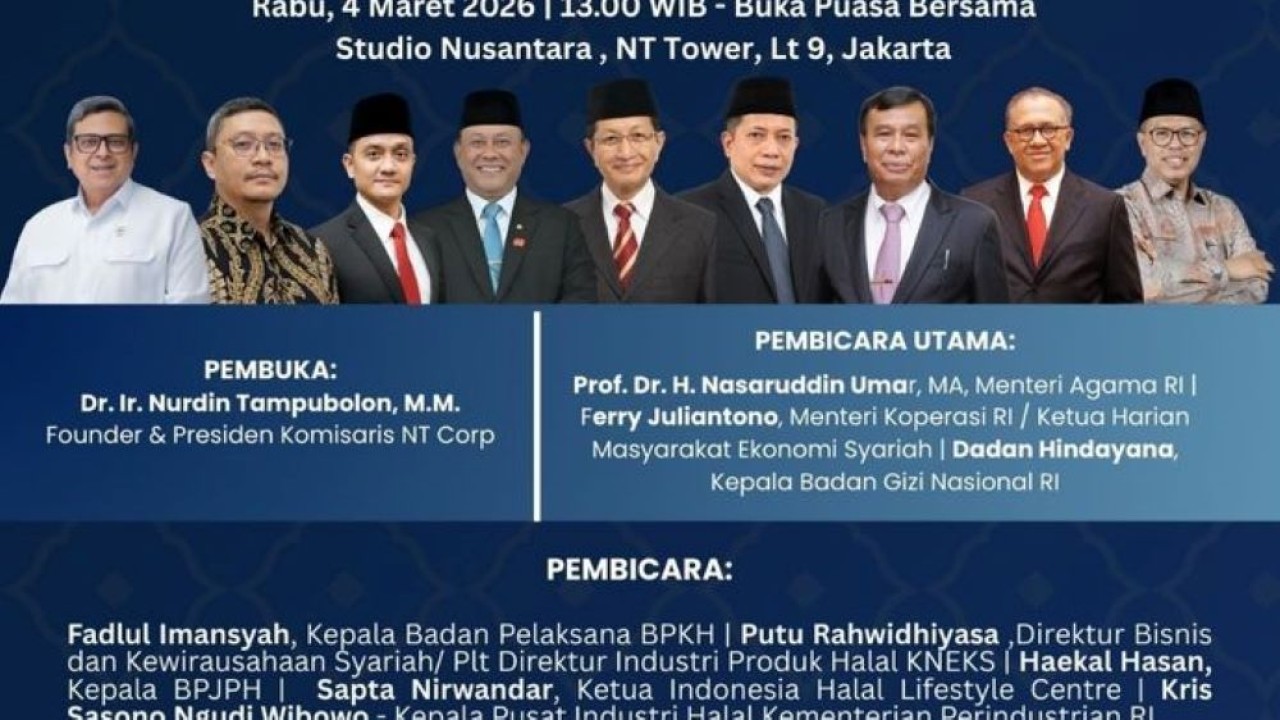 Sejumlah menteri dan kepala lembaga negara menghadiri gelaran NUSHAF. (Isfimewa)
